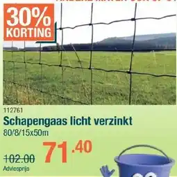 Cevo Schapengaas licht verzinkt aanbieding
