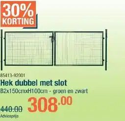 Cevo Hek dubbel met slot aanbieding