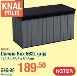 Cevo Darwin box grijs aanbieding