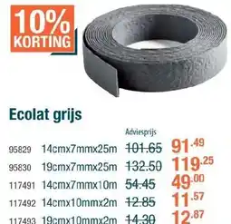 Cevo Ecolat grijs aanbieding