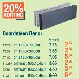 Cevo Boordsteen Benor aanbieding