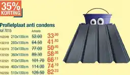 Cevo Profielplaat anti condens ral 7016 aanbieding