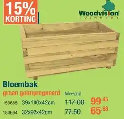 Cevo Woodvision bloembak aanbieding