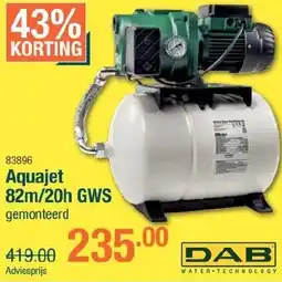 Cevo Dab Aquajet 82m/20h GWS gemonteerd aanbieding