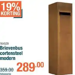 Cevo Brievenbus cortensteel modern aanbieding