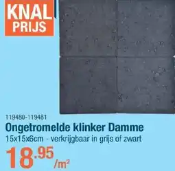 Cevo Ongetromelde klinker Damme aanbieding