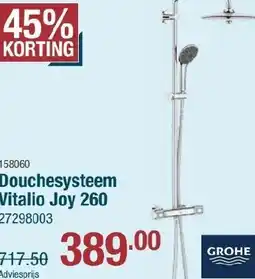 Cevo Grohe douchesysteem vitalio joy 260 aanbieding