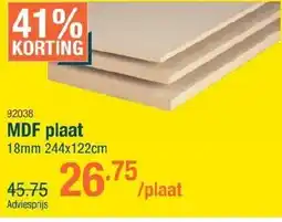 Cevo MDF plaat aanbieding