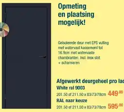 Cevo Afgewerkt deurgeheel pro laq RAL naar keuze aanbieding