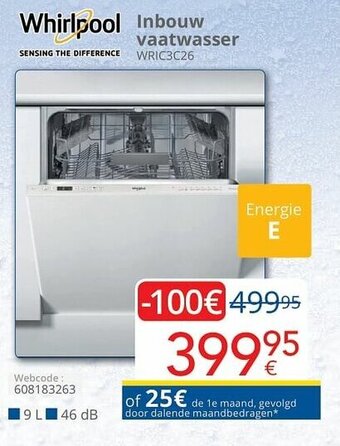 Eldi Whirlpool Inbouw vaatwasser aanbieding