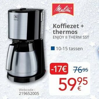 Eldi Koffiezet+ thermos aanbieding