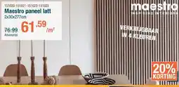Cevo Maestro paneel latt aanbieding