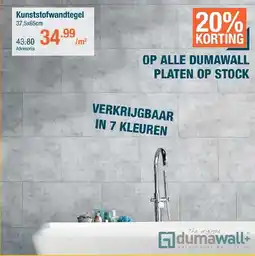 Cevo Dumawall+ Kunststofwandtegel aanbieding