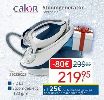 Eldi Calor Stoomgenerator aanbieding