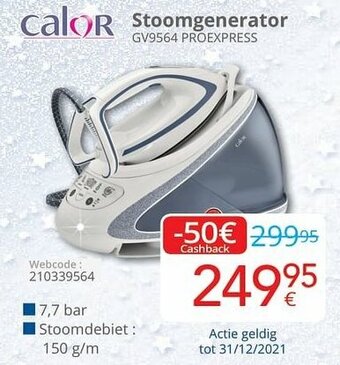 Eldi Calor Stoomgenerator aanbieding
