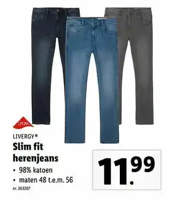 Slim fit herenjeans