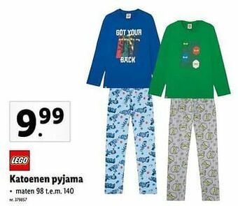 Lidl Katoenen pyjama aanbieding