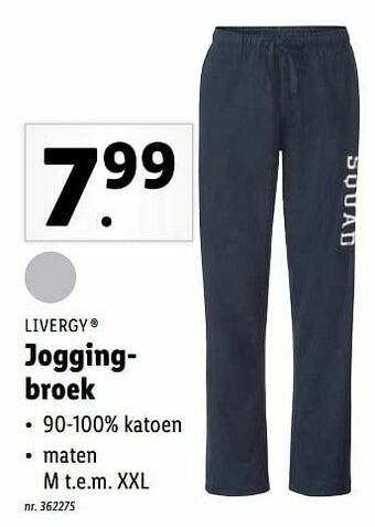 Lidl Joggingbroek aanbieding