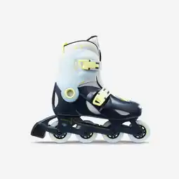 Decathlon Skates voor kinderen Play5 blauw geel aanbieding