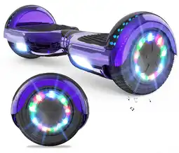 Decathlon Hoverboard 6,5 Inch met Bluetooth en LED-verlichting RCB-WJ1-Paars aanbieding