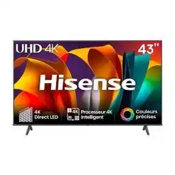 Electro Depot HISENSE 43A6N - TV 43 UHD 4K Smart aanbieding