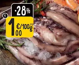 Cora Pijlinktvistentakels of Lamellen aanbieding