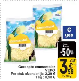 Cora Vepo Geraspte Emmentaler aanbieding