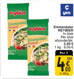 Cora Reybier Emmentaler aanbieding
