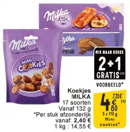Cora Milka Koekjes aanbieding