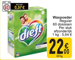 Cora Dreft Waspoeder Regular aanbieding