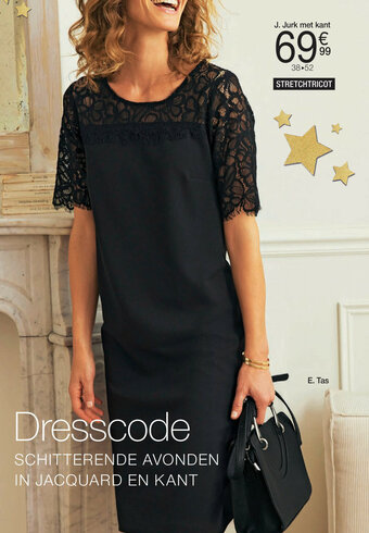 Damart Jurk met kant aanbieding