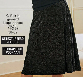 Damart Rok in gevoerd jacquardtricot aanbieding