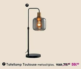 Leen Bakker Tafellamp toulouse aanbieding