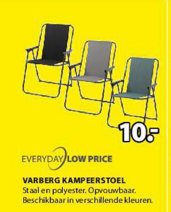 Jysk Varberg Kampeerstoel aanbieding