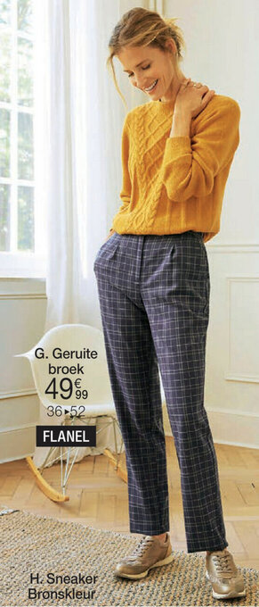 Damart Geruite broek aanbieding