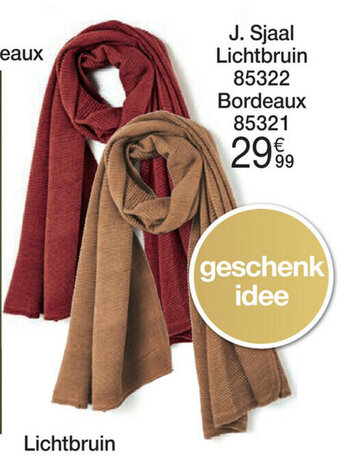 Damart Sjaal Lichtbruin 85322, Bordeaux 85321 aanbieding