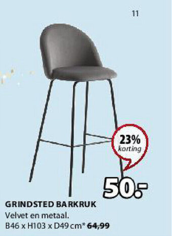 Jysk Grindsted Barkruk aanbieding
