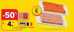 Carrefour 7 chipolata’s + 7 merguez aanbieding