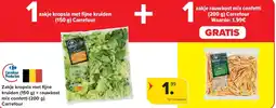 Carrefour Zakje kropsla met fi jne kruiden (150 g) + rauwkost mix confetti (200 g) Carrefour aanbieding