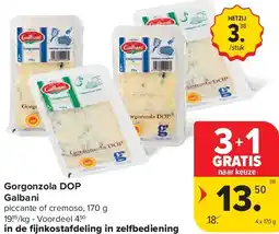 Carrefour Gorgonzola DOP Galbani aanbieding