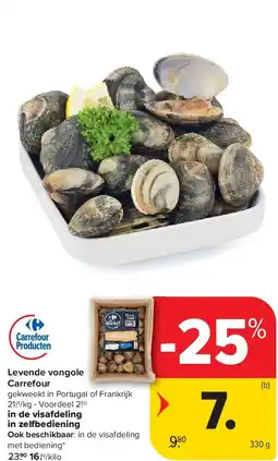 Carrefour Levende vongole Carrefour aanbieding