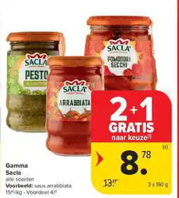 Carrefour Gamma Sacla aanbieding