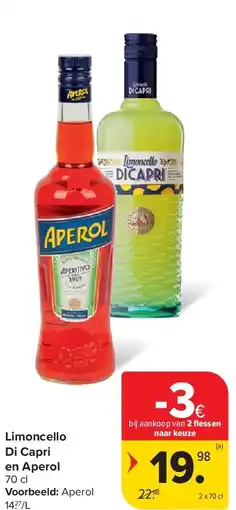 Carrefour Limoncello Di Capri en Aperol aanbieding