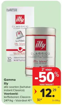 Carrefour Gamma illy aanbieding