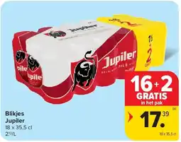 Carrefour Blikjes Jupiler aanbieding