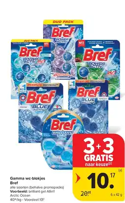 Carrefour Gamma wc-blokjes Bref aanbieding