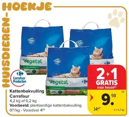 Carrefour Kattenbakvulling Carrefour aanbieding