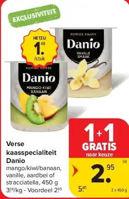 Carrefour Verse kaasspecialiteit Danio aanbieding