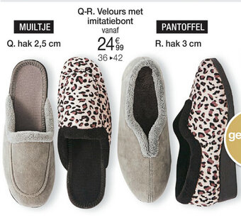 Damart Velours met imitatiebont aanbieding