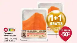 Delhaize Gerookte Noorse zalm aanbieding